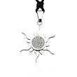 Ziovani Brilliant Sun Stainless Steel Pendant Necklace
