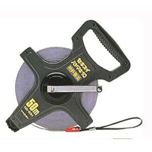 【クリックで詳細表示】秦運動具工業 エスロン巻尺 ハヤマキタイプ(3倍速巻取り) 10mm幅ナイロンスチールテープ 50m No.1050-H： DIY・工具