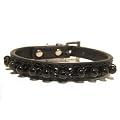Obsidian Pet Collar 02 Small Rainbow Black Leather Crystal Dog Cat Stone 11