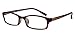 EyeBuyExpress Rectangle Burgundy Reading Glasses Readers