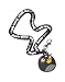 Angry Birds Lanyard Keychain Black Bird