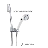 31WxR%2BGCrxL. SL160  Alsons 1521PBBX Full Spray Push Button Hand Shower with Contemporary Wall Bar Unit, White/Chrome