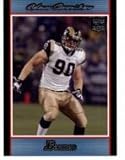 2007 Bowman Blue #178 Adam Carriker - St. Louis Rams (RC - Rookie Card Parallel - Serial #'d to 500) (Football Cards)