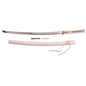 Handmade White Zetsurin Samurai Katana Sword Sharp