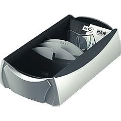 HAN Visitenkartenbox VIP/2755-77 BxTxH 120x225x80mm silber Inh.f�r 500 Karten