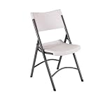 OfficeMax Contoured Folding Chair, White