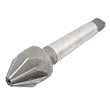 uxcell　皿取錐　シャンク テーパー　31.5mmの先端径　63mmの軸の長さ　高速度鋼　グレー