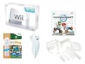 Nintendo Wii Bundle with 2 Remotes, 2 Nunchuks, Mario Kart, 8 in 1 Sports Pack and Wii Play