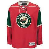 NHL Men's Minnesota Wild Reebok Edge Premier Team Jersey - 7185H5A7Hpjmwi (Red, XXXX-Large)