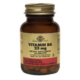 Solgar - Vitamin B6, 25 mg, 100 tablets