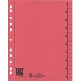 Produkt-Bild: 5 Star 914743 Trennbl&auml;tter vollfarbig 30x24 cm, RC Karton 230 g/qm Inh.100, rot