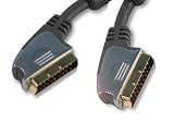 3m Gold Ultra High Quality RGB SCART cable lead. 21 pin Gold connectors for the Best possible SCART performance. Sky, DVD, Freeview, Freesat, VCR, TV Etc