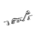 American Standard T975.500.295 Colony Soft Deck Mount Tub Filler Trim Kit with 8-1/2-Inch Spout, Metal Lever Handles, Satin Nickel
