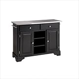 Home Styles Premier Create-a-Cart 45 Inch Steel Top Kitchen Cart in Black