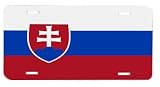 Slovakia Slovak Slovensko Flag Vanity Auto License Plate
