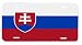 Slovakia Slovak Slovensko Flag Vanity Auto License Plate