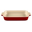 Le Creuset Stoneware 12-1/2-by-9-1/2-Inch Rectangular Baking Dish,  Cherry
