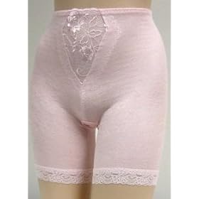 Jasmin $22 Pink Lace Trim Mesh Long Girdle #3597 sz S