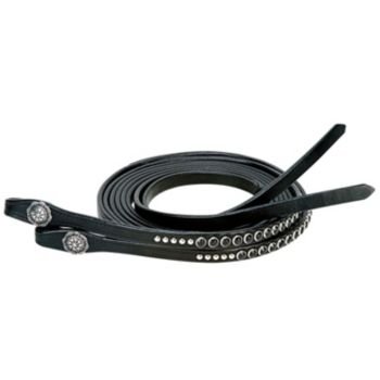 Weaver Back in Black Split Reins