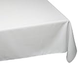 Bardwil Linen Ease 52-inch By 70-inch Oblong / Rectangle Tablecloth, White