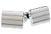 Dual Finish Titanium Cuff Links w/ Horizontal Strips