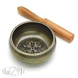 Singing Bowl, Bliss; Hand Cast, Bronze Finish; w/striker (4 1/2