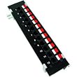 Cables Unlimited UTP-9000 12 Port Cat6 Surface Mount Patch Panel (Black)