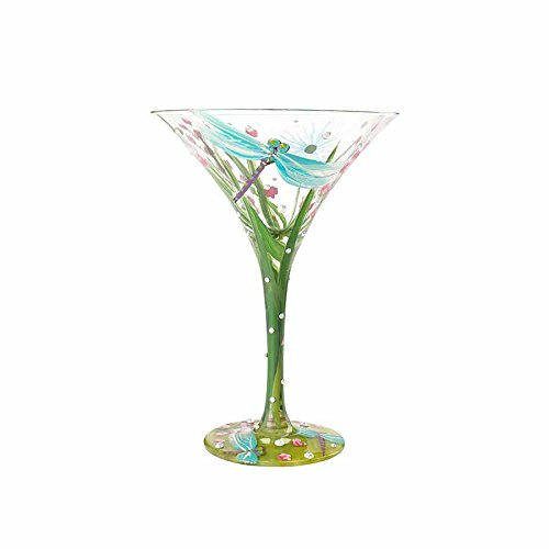 Lolita by Enesco Dragonfly Martini Glass