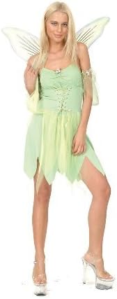 Tinkerbell Green Fairy Adult Fancy Dress Outfit (US 8-12)