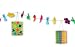 Tiki Luau Floral Party Garland with Lanterns - 12-ft