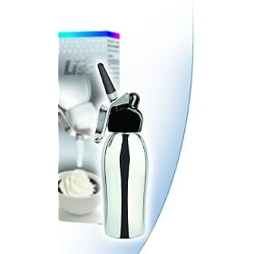 Liss 188 Dessert Chef - Black SS Polished Synthetic Head Stainless Bottle - Pint by Liss