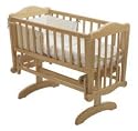Saplings Glider Crib Natural with FREE Mattress