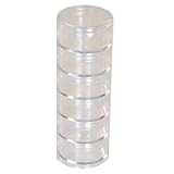 Storage Stackable Clear Containers 6 For Beads Crafts Findings Other Small Items 2  Round