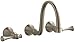 KOHLER K-T16106-4A-BV Revival Wall-Mount Faucet with Traditional Lever Handles, Vibrant Brushed Bronze