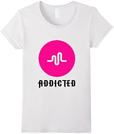 Women's Addicted to Music T Shirt- Men women &amp; Youth - Music Shirt Small White