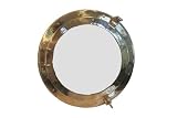 Brass Porthole Mirror - 20 Inches