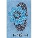 Cz's & Crystals Xx-6147 : Sterling Silver Swarovski Crystal Ring With Gray Beads & Aqua - Flower 18mm Wide