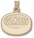 New York Islanders "Islanders Puck" Pendant - 10KT Gold Jewelry