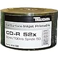 Ritek White FULL Face Printable 52x CD-R 50 Pack