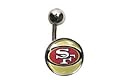 Navel Belly Button Ring San Francisco 49ers
