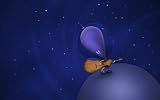 Illustration of a Martian Playing the Guitar atop a Planet in Outer Space. - 24