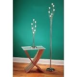 Lamp - Ice Cube Floor Lamp (Silver/Frost) (65H x 8 diameter)