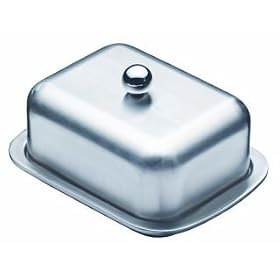 Master Class Deep Double Walled Insulated Butter Dish and Cover, Display Boxed