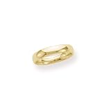Men's 14k Yellow Gold 5mm Comfort Fit Wedding Band Ring, Size 10.5