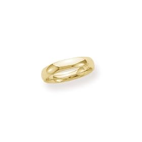 Mens 14k Yellow Gold 5mm Comfort Fit Wedding Band Ring, Size 10.5 by