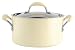 KitchenAid Gourmet Essentials Hard-Base Ceramic Non-stick Stockpot, 24 cm, 5.7 Litre, Almond