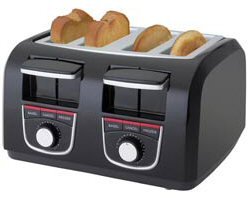 Black & Decker 4-Slice Toaster - Black (T4550)