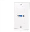 StarTech.com VGAPLATE Single Outlet 15-Pin Female VGA Wall Plate - White