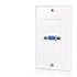 StarTech.com VGAPLATE Single Outlet 15-Pin Female VGA Wall Plate - White