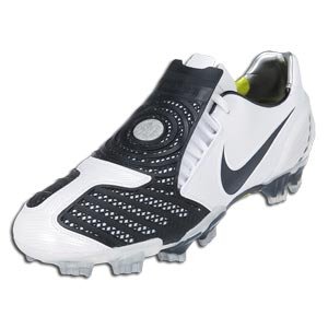 Nike Total90 Laser II FG - White/Dark Obsidian/Metallic Silver Firm Ground Soccer Shoes